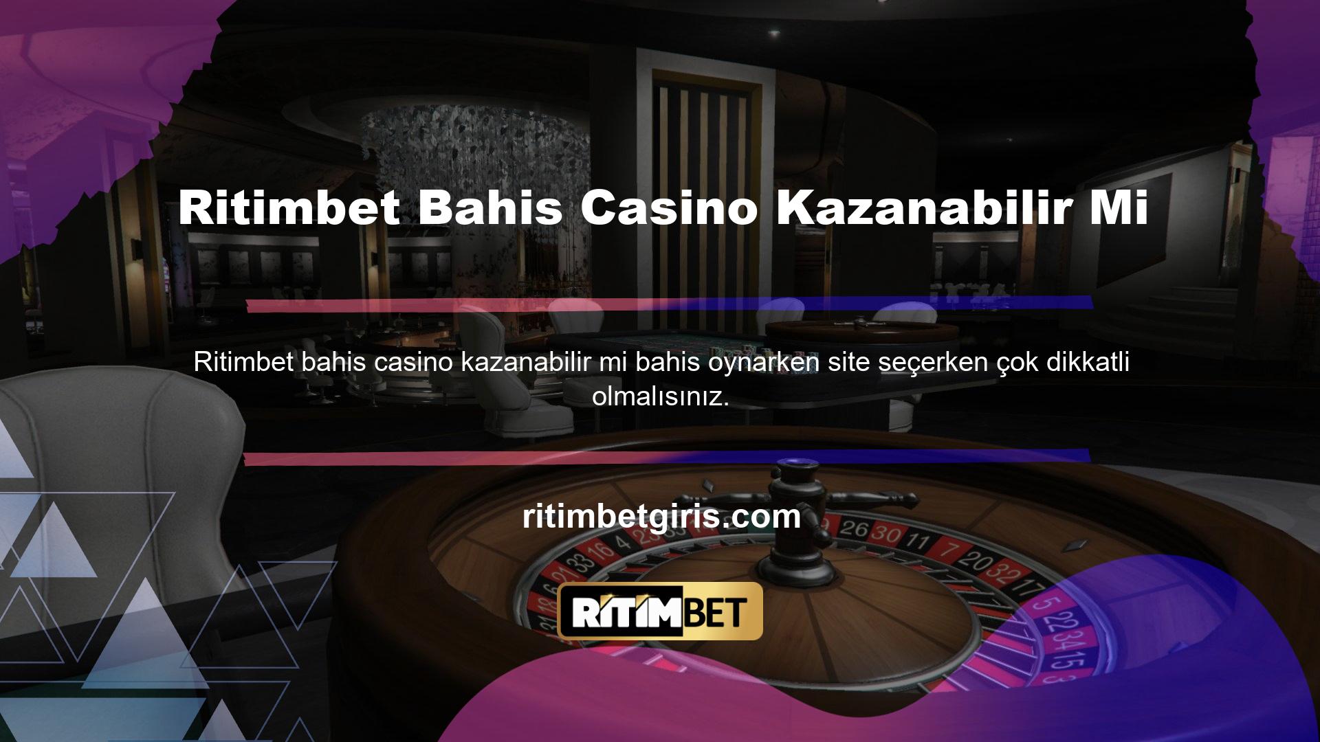 Bazı casino siteleri, kullanıcıların para kazanmasını engeller