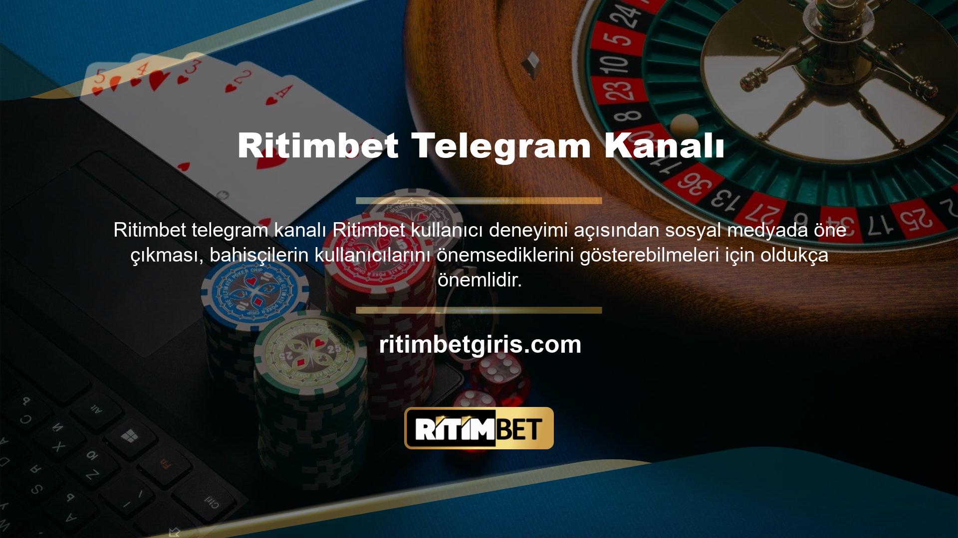 Ritimbet müşteri destek ekibi, sitenin yardım bölümü üzerinden ve ayrıca Ritimbet Telegram kanalı üzerinden 7/24 canlı destek sunmaktadır