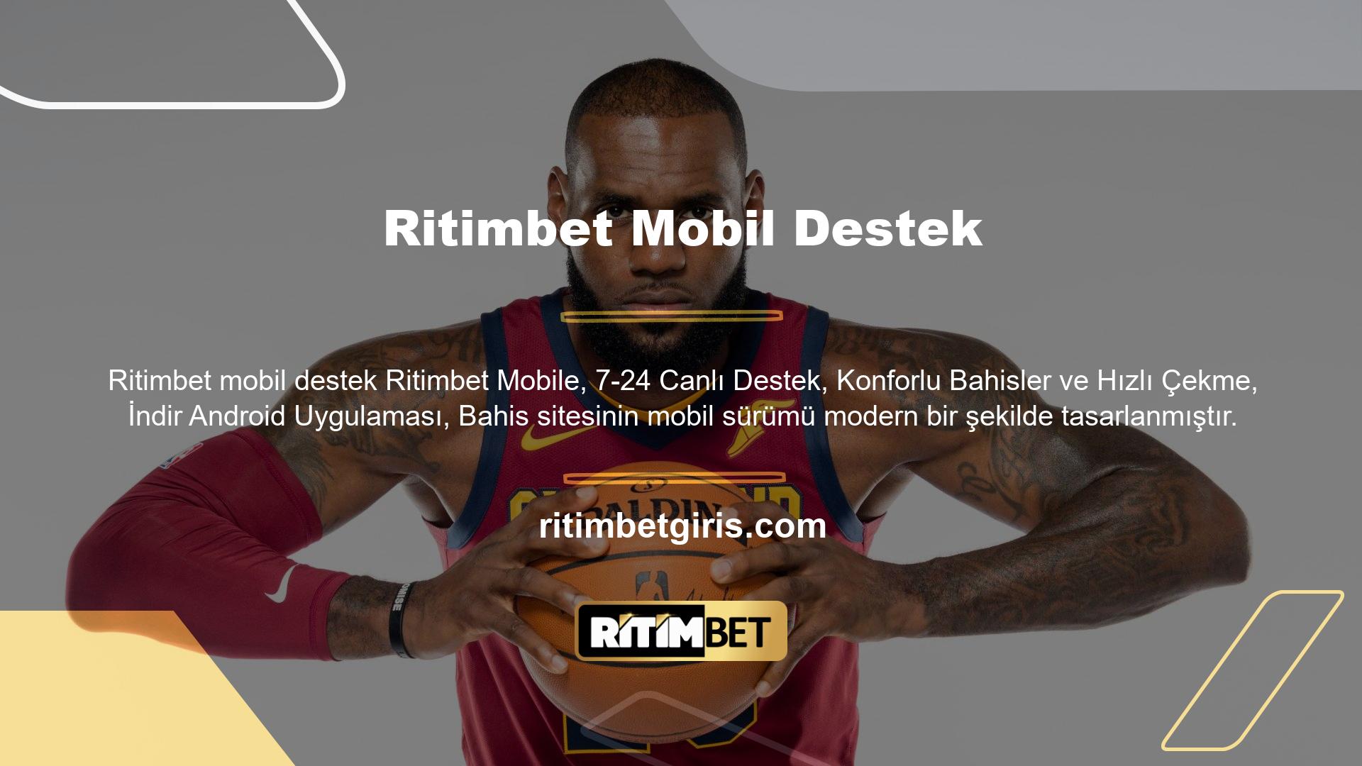 Ritimbet mobil versiyonu, kullanıcılara siteye sorunsuz erişim sağlamak, maçları izlemek ve hızlı bir şekilde para kazanmak için tasarlanmıştır